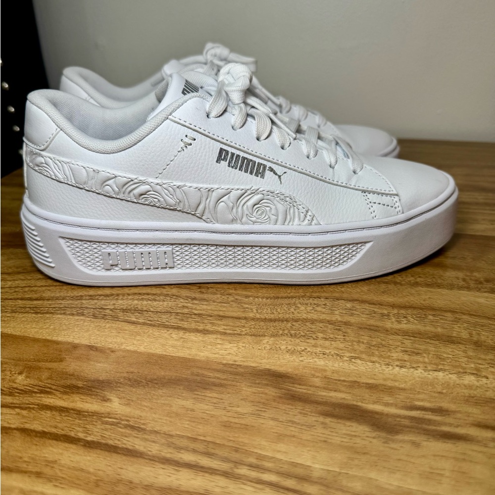 Puma White Athletic Shoes